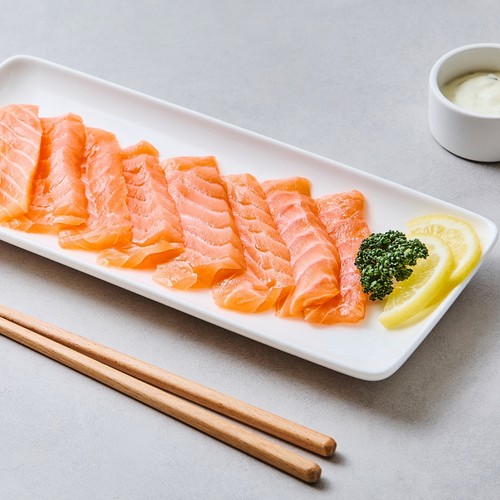 소금숙성 연어회 (120G)