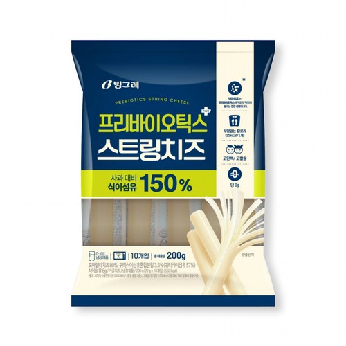 빙그레 프리바이오틱스 스트링치즈 (20G*10)