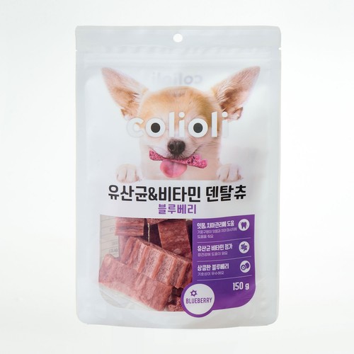 콜리올리 유산균&비타민 덴탈츄(블루베리) (150G)