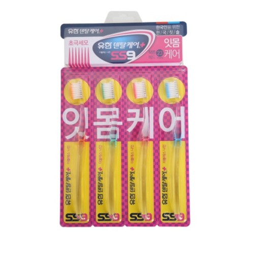 덴탈케어 SS9 칫솔 (초극세모) (4입)