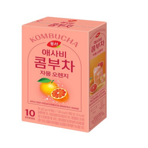 동서 애사비 콤부차 자몽 오렌지 (5G*10입)