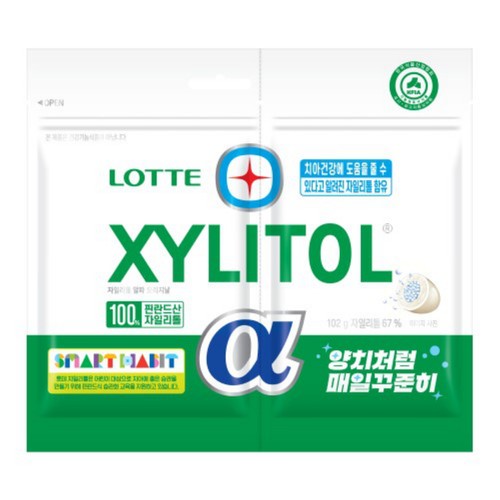 롯데 자일리톨 알파 리필 (102G)