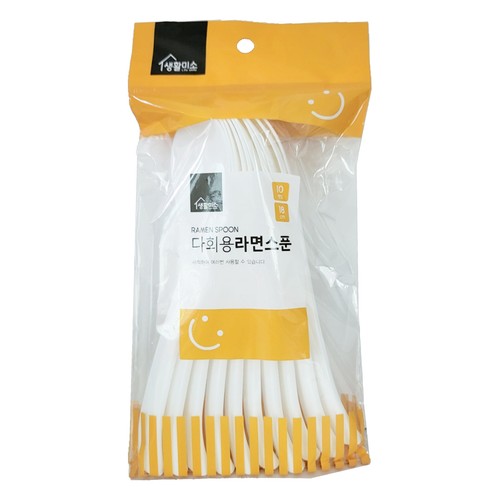 생활미소 다회용 라면스푼 (10입)