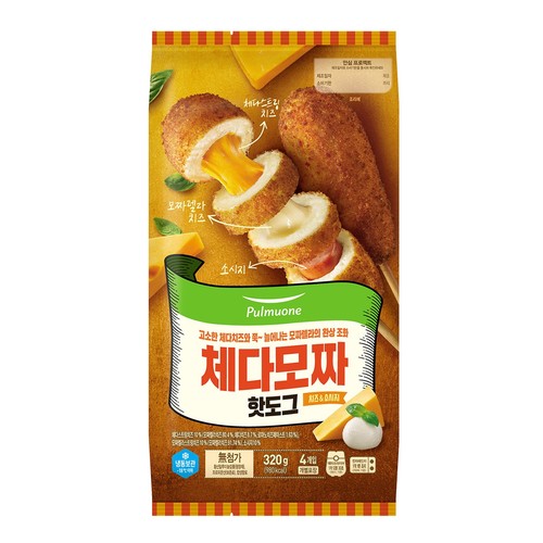 풀무원 체다모짜 핫도그 (320G)