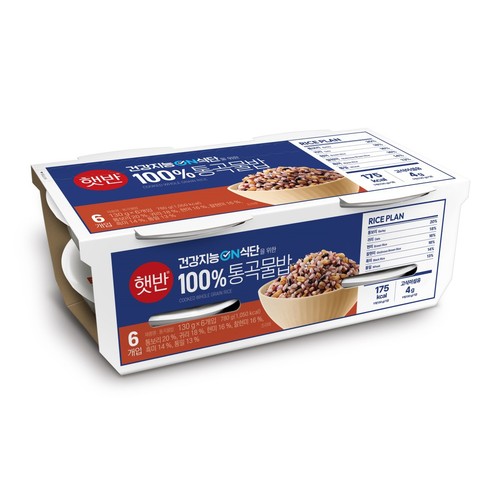 씨제이 햇반 100%통곡물밥 (130G*6입)