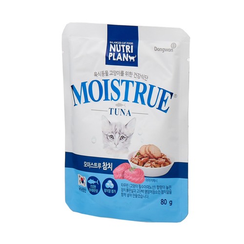동원 뉴트리플랜 모이스트루 (참치) (80G)