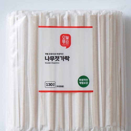 오늘좋은 나무젓가락 (130입)