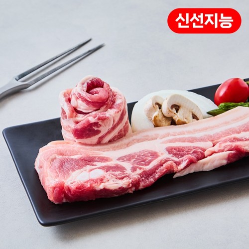 국내산 돼지 삼겹살 구이용(냉장) (600G)