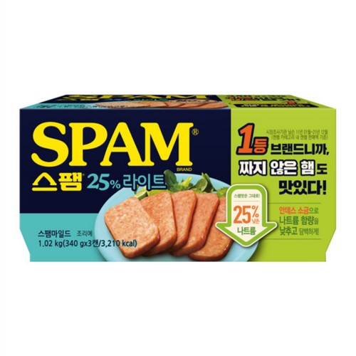 씨제이 스팸 라이트 (340G*3입)