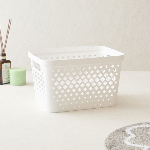 오늘좋은 스퀘어 바스켓 (XL, 화이트) (36*27*22CM)
