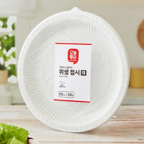 오늘좋은 위생접시 대 (23CM*15입)