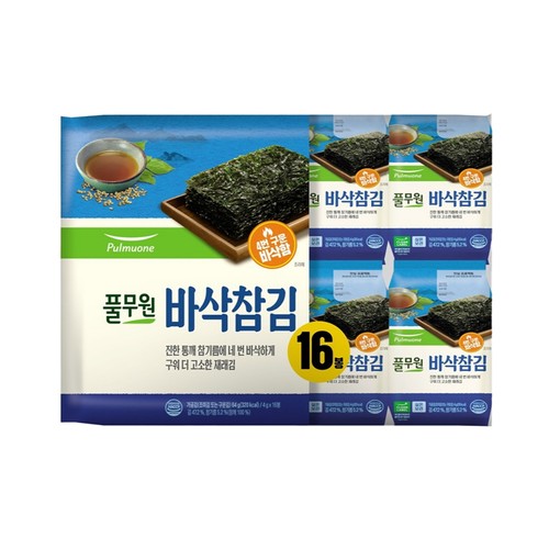 풀무원 바삭참김(식탁) (4G*16봉)
