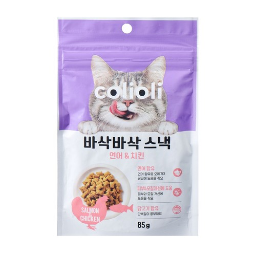 콜리올리 바삭바삭 스낵 (연어&치킨) (85G)