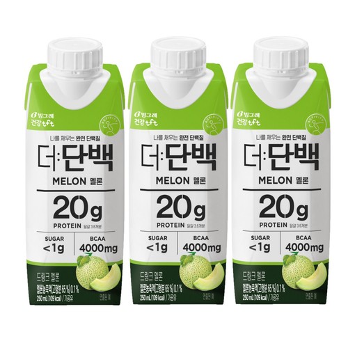 빙그레 더단백 드링크 멜론 (250ML*3)