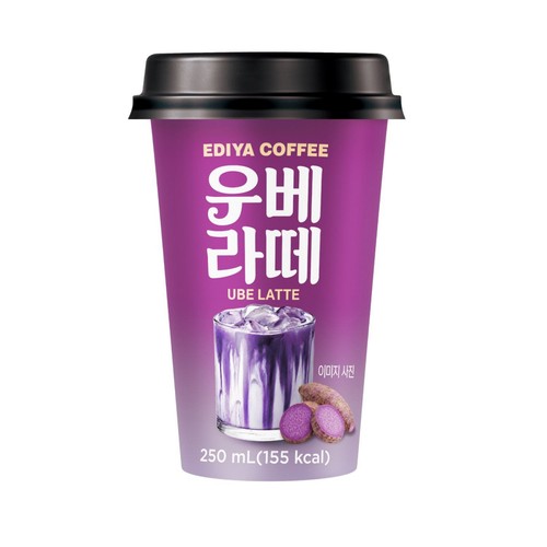 이디야커피 우베라떼 (250ML)