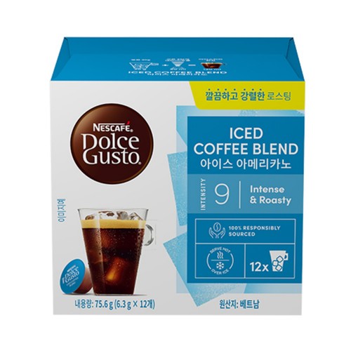 네스카페 돌체구스토 아메리카노 아이스 캡슐커피 (6.3G*12입)