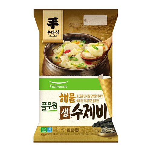 풀무원 해물 생 수제비 (2인) (367G)