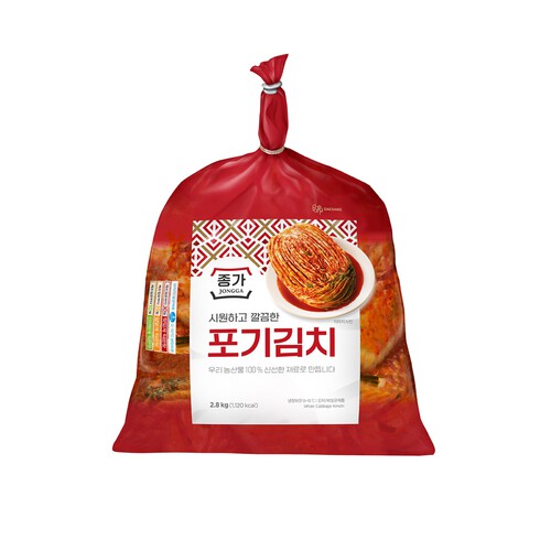 김치様 대상 종가 시원하고 깔끔한 포기김치 (2.8KG)ㅣ롯데마트 제타