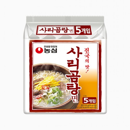 농심 사리곰탕면 (110G*5)