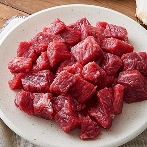한우 정육 1등급 국거리용 (500G)