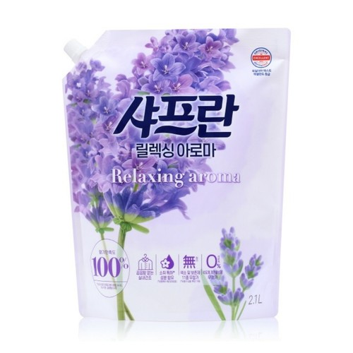 샤프란 섬유유연제 릴렉싱아로마 (리필) (2.1L)