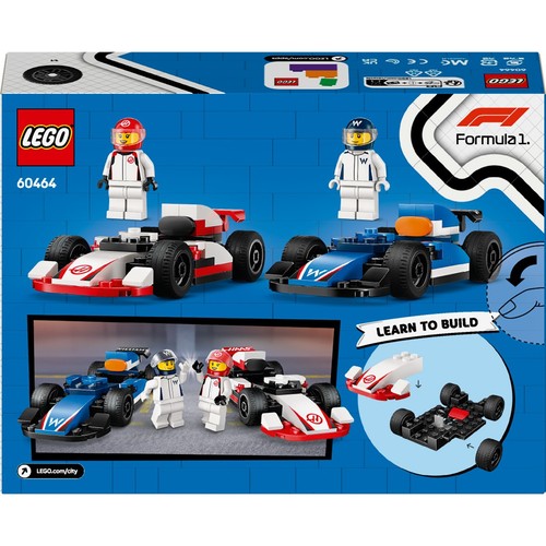 시티 레고 F1 Williams Racing & Haas F1 레이스 카 (4세 이상)