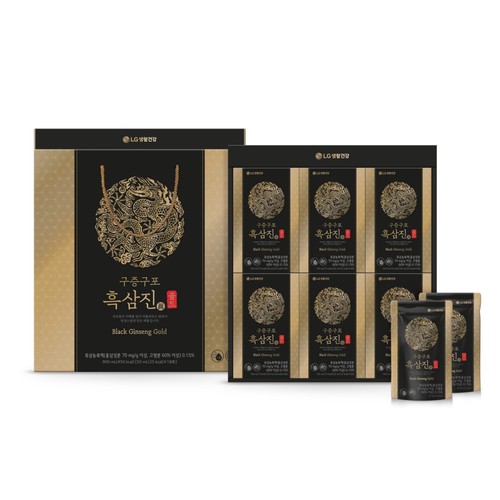 [추석 선물세트 사전예약] 엘지리튠 구중구포 흑삼진 골드 (50ML*18포)