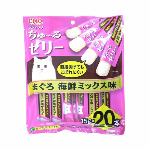 이나바 챠오스틱 츄르젤리 (참치&해산물믹스) 20P (15G*20입)