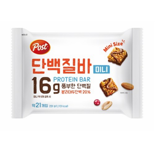 포스트 단백질바 미니 (231G)