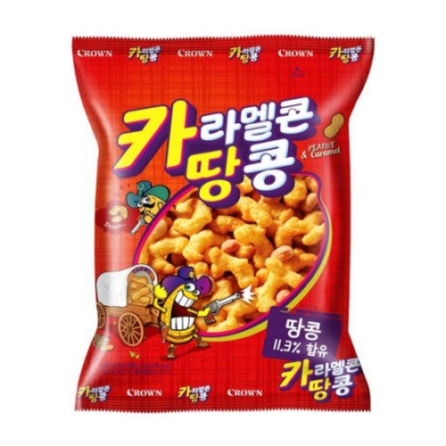 크라운 카라멜콘과땅콩 (150G)