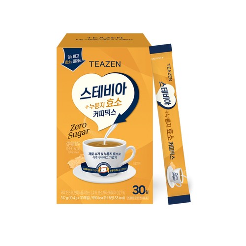 티젠 스테비아 누룽지효소 커피믹스 (10.4G*30입)