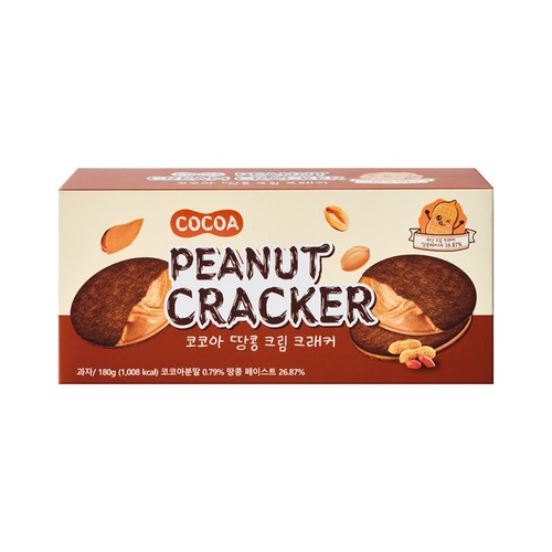 땅콩 크림 크래커 코코아 (180G)