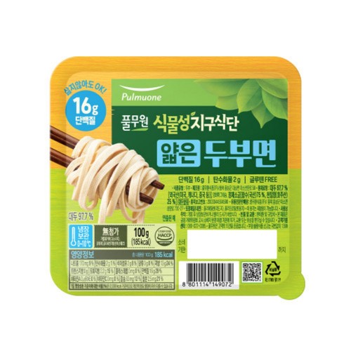 풀무원 식물성 지구식단 얇은 두부면 (100G)