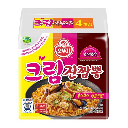 오뚜기 크림진짬뽕 (4개입)