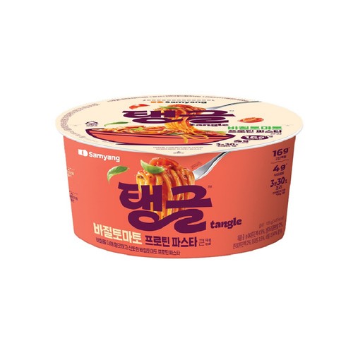 삼양식품 탱글 바질토마토 프로틴파스타 큰컵 (105G)