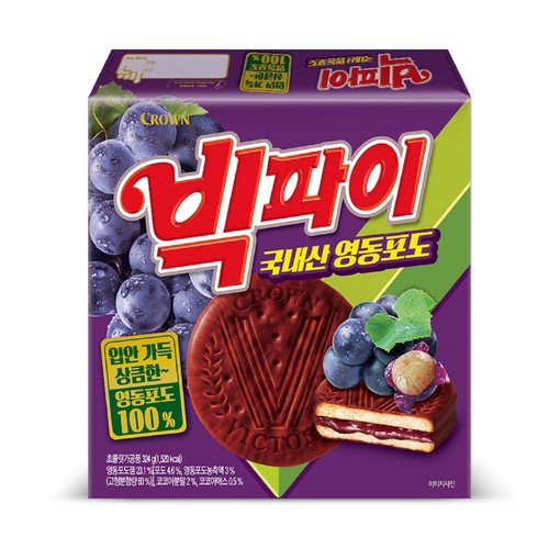 크라운 빅파이 영동포도 (18G*18입)