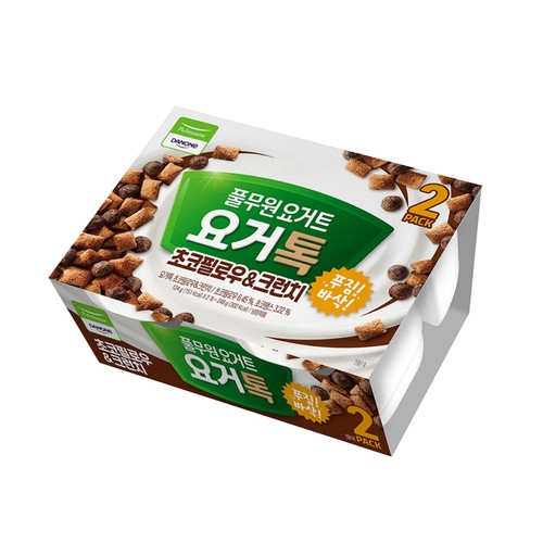 풀무원다논 요거톡 초코필로우 크런치 (124G*2입)ㅣ롯데마트 제타