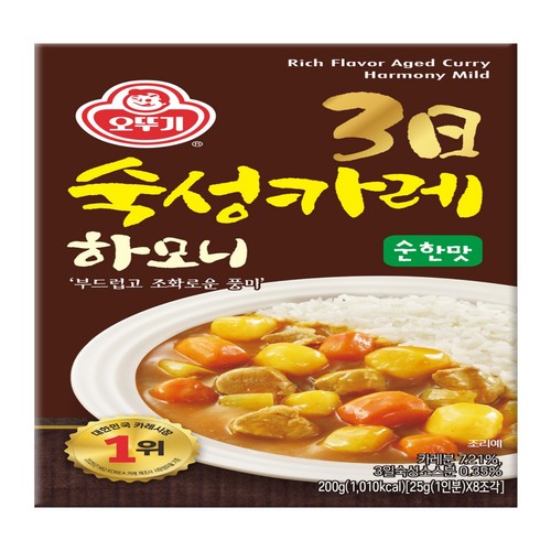 오뚜기 3일 숙성카레 하모니 순한맛 (고형) (200G)