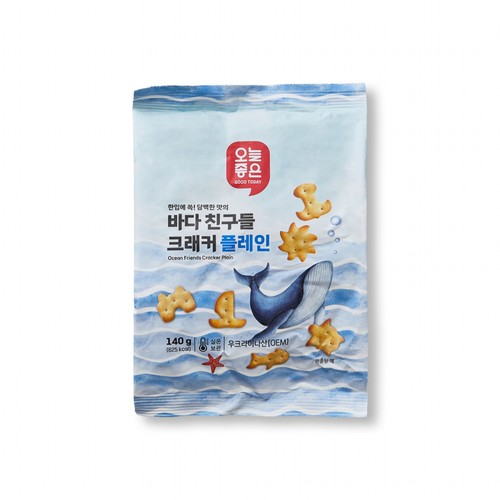 오늘좋은 바다친구들크래커 플레인 (140G)