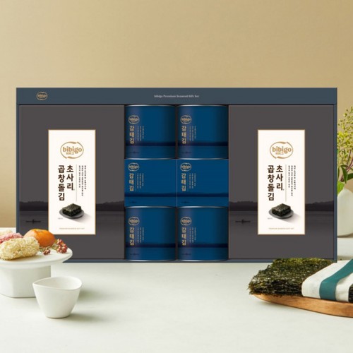 [추석 선물세트 사전예약] 비비고 감태김 초사리 곱창돌김 (SET)