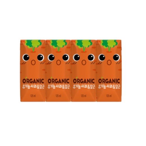 오가닉 사과&당근 (125ML*4입)