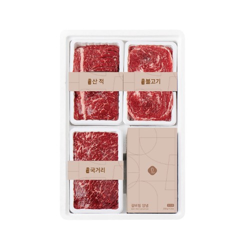 [추석 선물세트 사전예약] 한우 냉동 실속정육세트 (1.8KG)