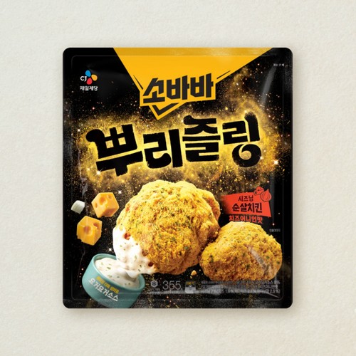 CJ 소바바 뿌리즐링 시즈닝치킨 (355G)