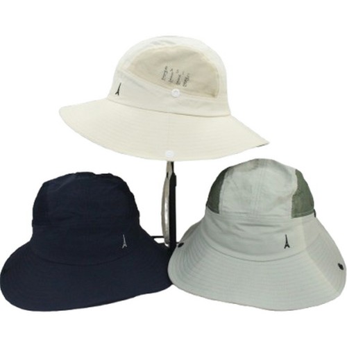 KHAKI(L) 베이직엘르 옆메쉬 레저햇