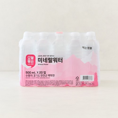 오늘좋은 미네랄워터 (500ML*20입)