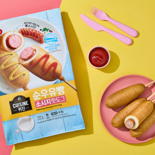 동원 퀴진 순우유 소시지핫도그 (320G)