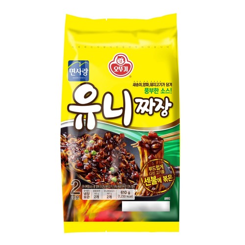 오뚜기 면사랑 유니짜장 2인 (610G)