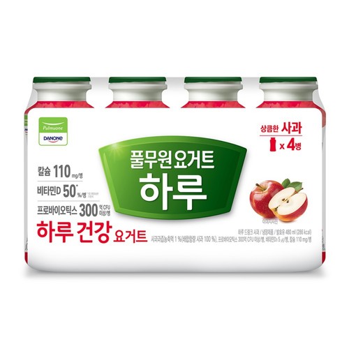 풀무원다논 하루요거트 사과 (120ML*4입)