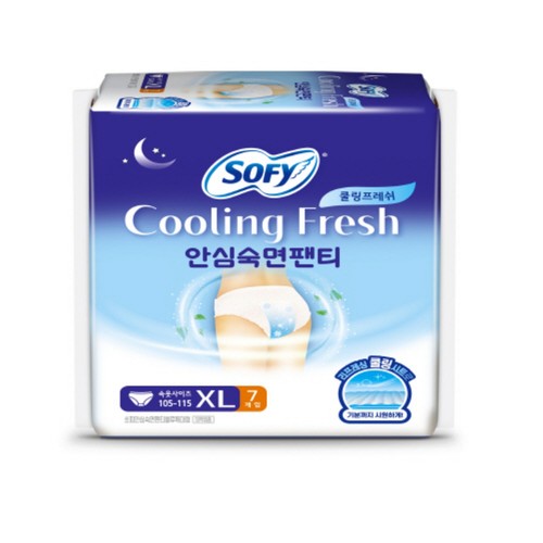 쏘피 쿨링프레쉬 안심숙면팬티 (XL) (7입)