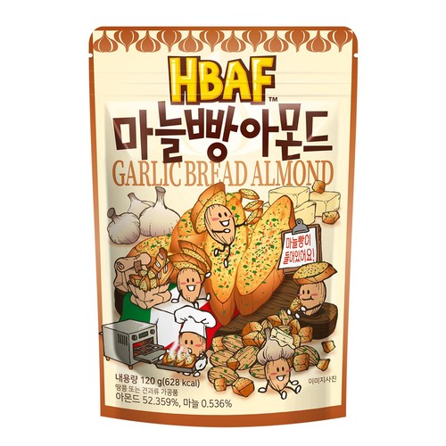 HBAF 마늘빵 아몬드 (120G)